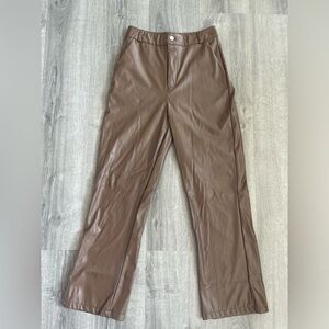 Brown Leather Pants